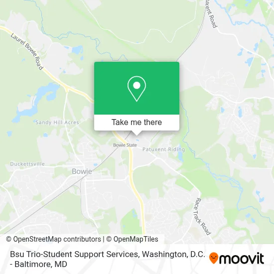 Bsu Trio-Student Support Services map