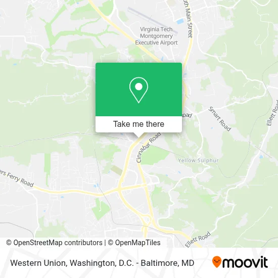 Western Union map