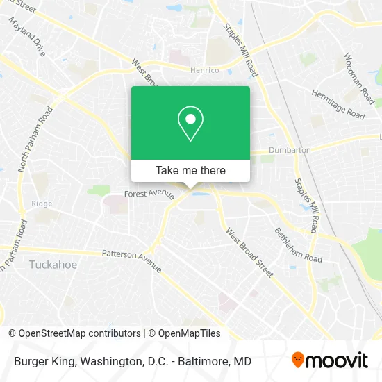 Burger King map