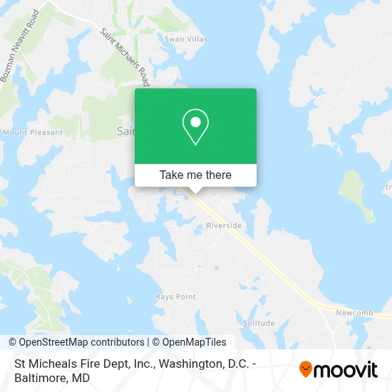 St Micheals Fire Dept, Inc. map
