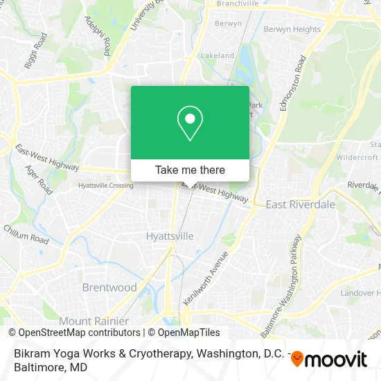 Bikram Yoga Works & Cryotherapy map