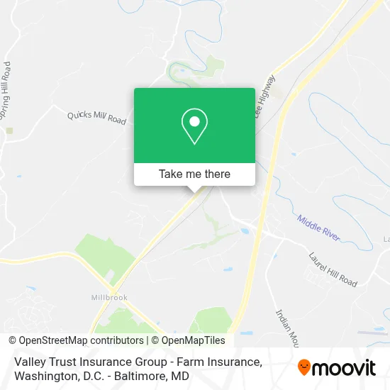 Valley Trust Insurance Group - Farm Insurance map