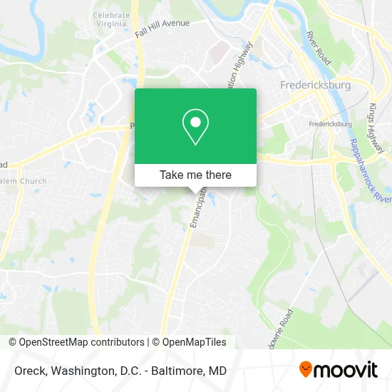 Oreck map