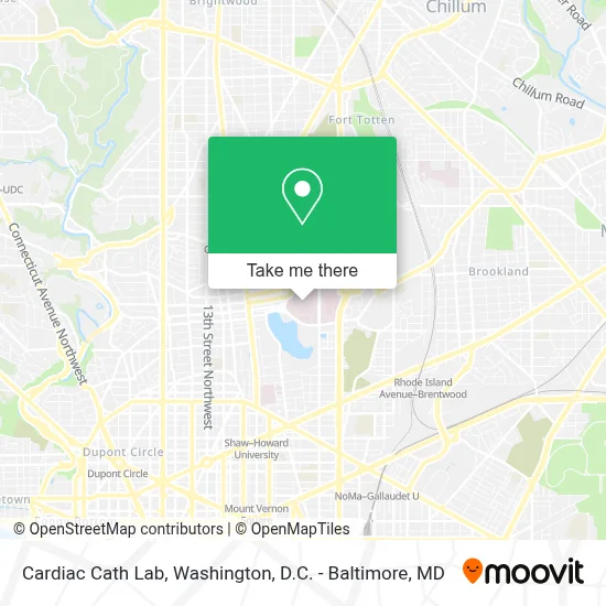 Cardiac Cath Lab map