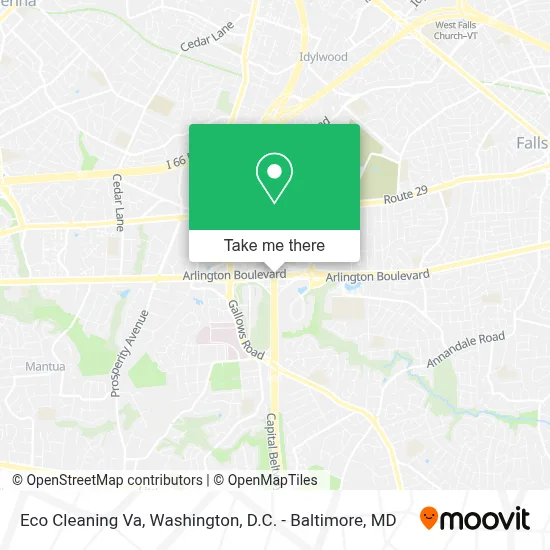 Eco Cleaning Va map