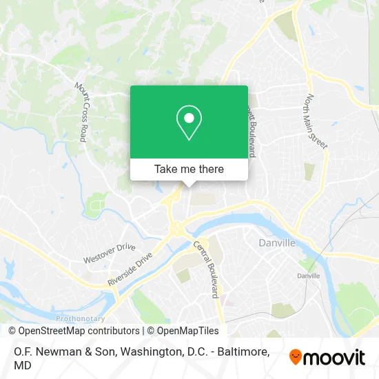O.F. Newman & Son map