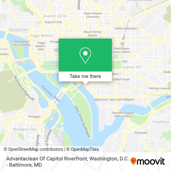 Advantaclean Of Capitol Riverfront map