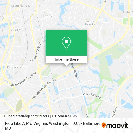 Ride Like A Pro Virginia map