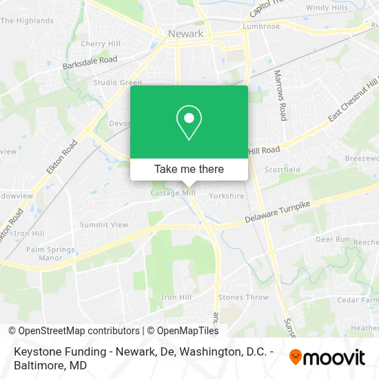 Keystone Funding - Newark, De map
