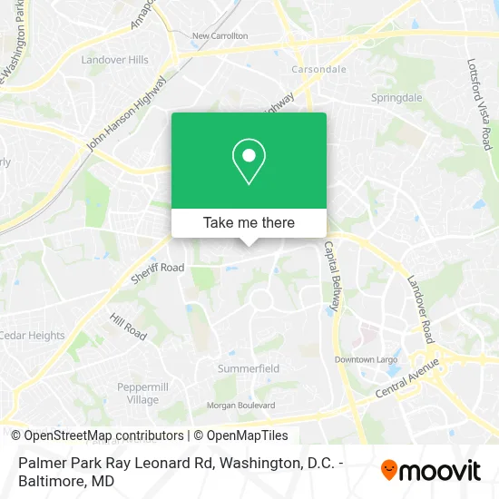 Palmer Park Ray Leonard Rd map