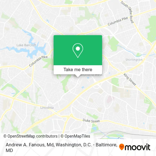 Andrew A. Fanous, Md map