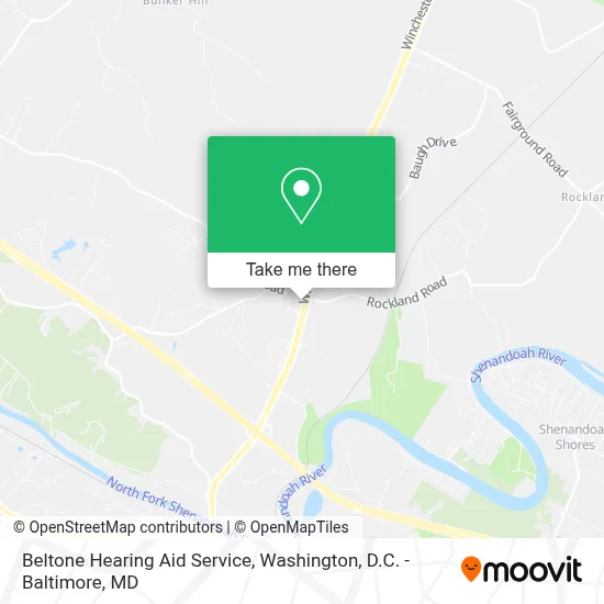 Beltone Hearing Aid Service map