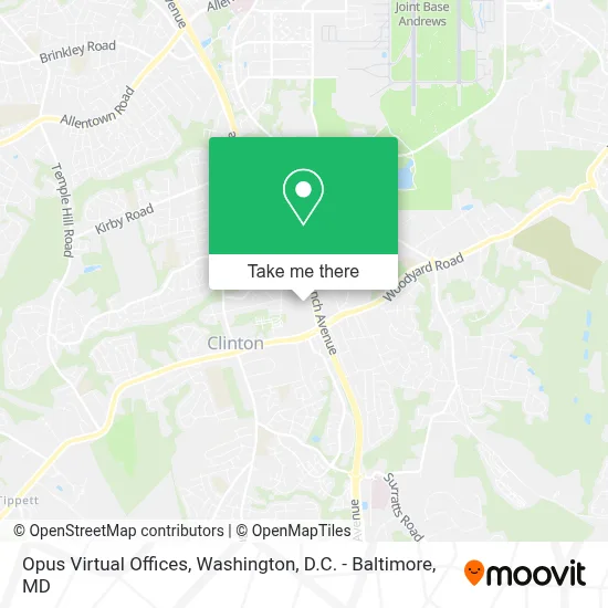 Opus Virtual Offices map