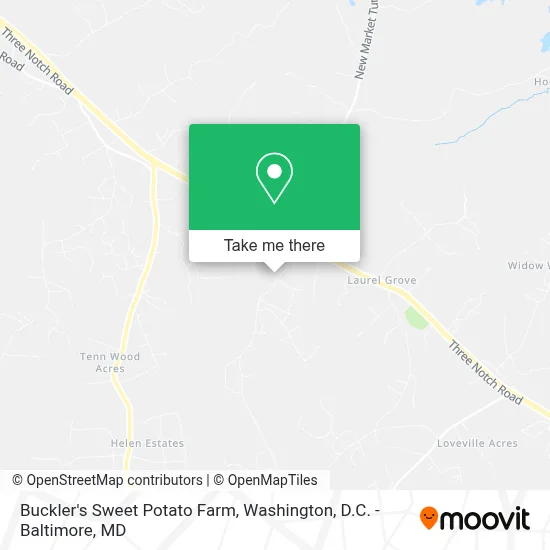 Buckler's Sweet Potato Farm map