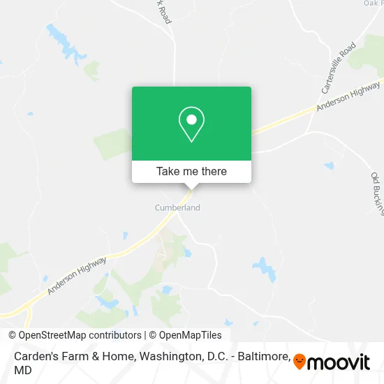 Carden's Farm & Home map