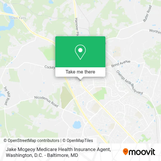 Jake Mcgeoy Medicare Health Insurance Agent map