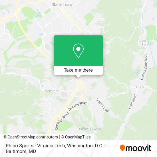 Rhino Sports - Virginia Tech map