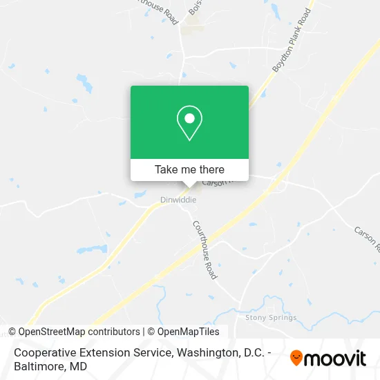 Cooperative Extension Service map