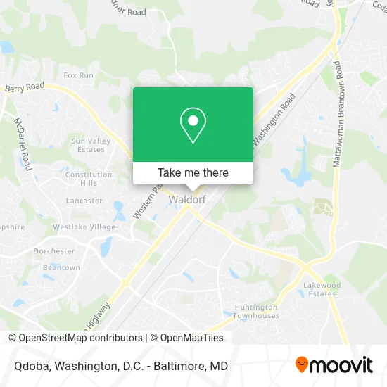 Qdoba map