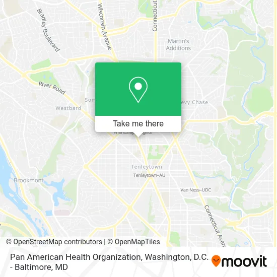 Pan American Health Organization map