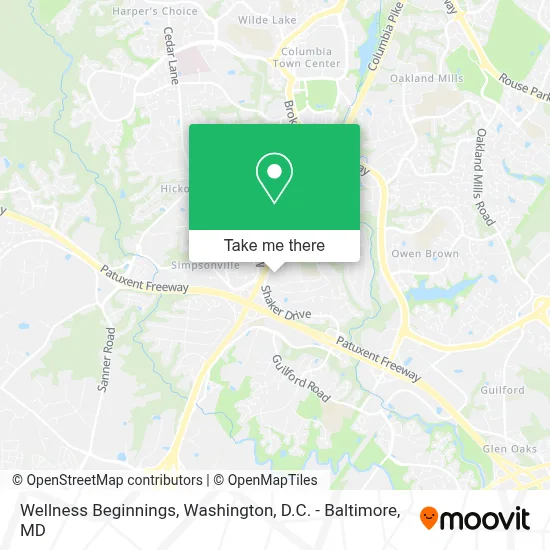 Wellness Beginnings map
