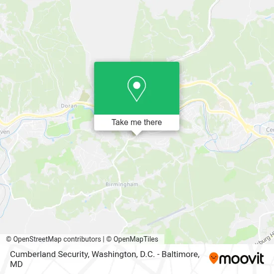 Cumberland Security map