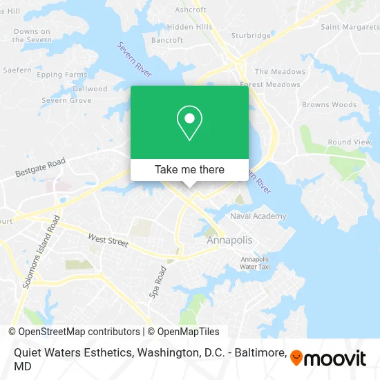 Quiet Waters Esthetics map