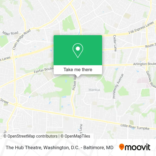 The Hub Theatre map