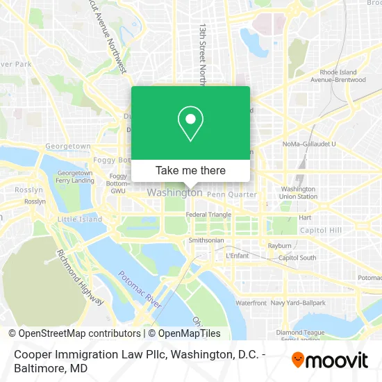 Cooper Immigration Law Pllc map
