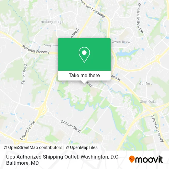 Ups Authorized Shipping Outlet map
