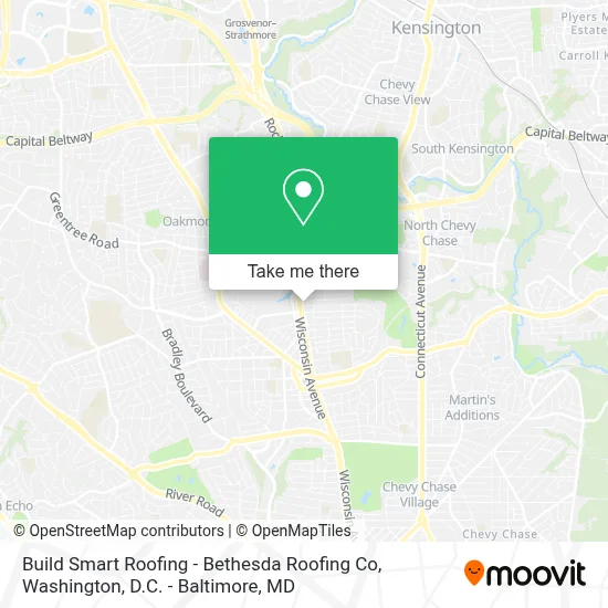 Build Smart Roofing - Bethesda Roofing Co map