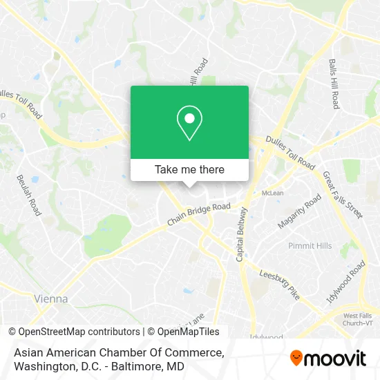 Asian American Chamber Of Commerce map