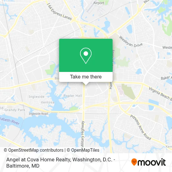 Angel at Cova Home Realty map
