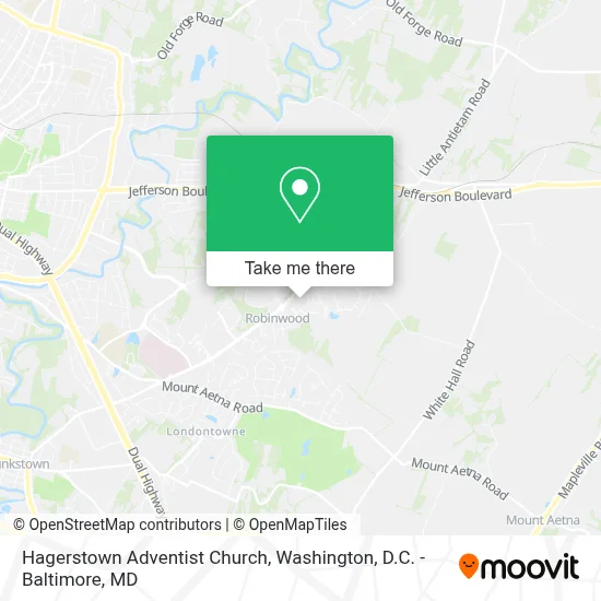 Hagerstown Adventist Church map