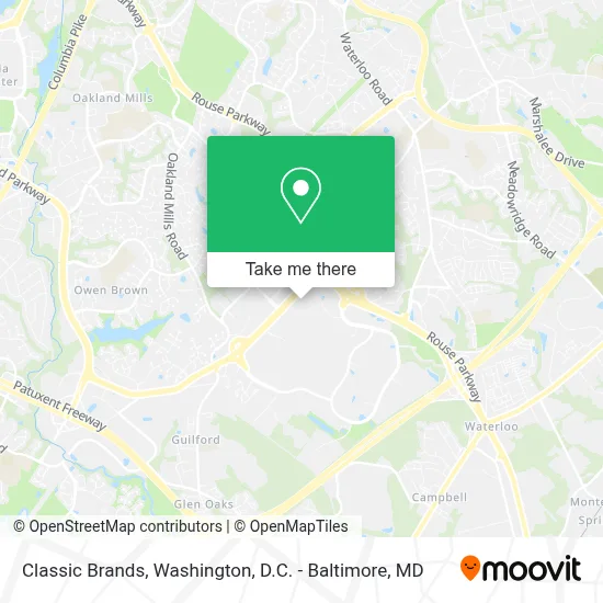 Classic Brands map