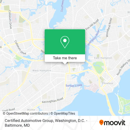 Certified Automotive Group map