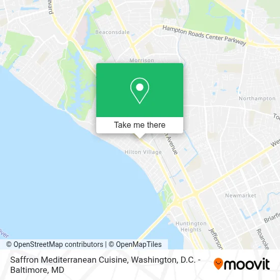 Saffron Mediterranean Cuisine map