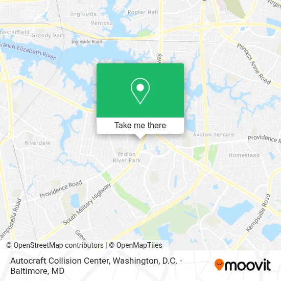 Autocraft Collision Center map