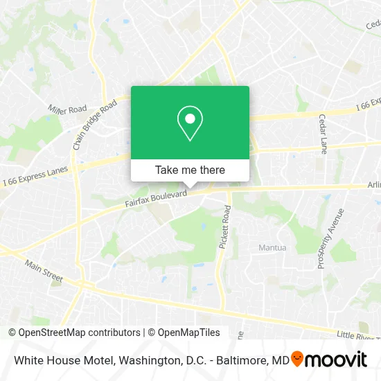 White House Motel map
