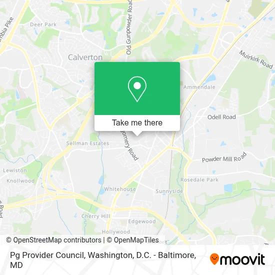 Pg Provider Council map