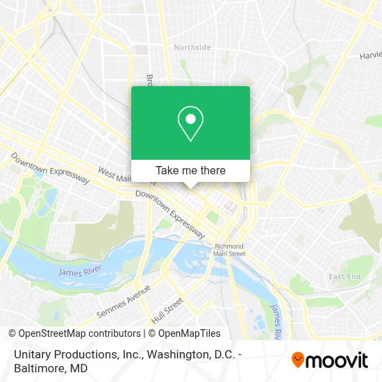 Unitary Productions, Inc. map