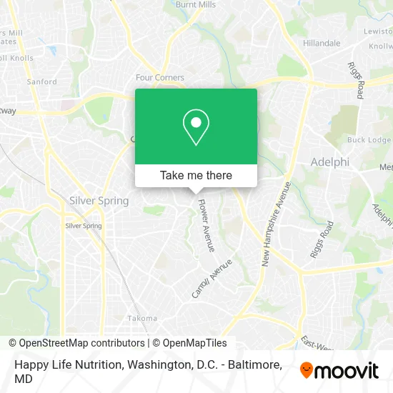 Happy Life Nutrition map