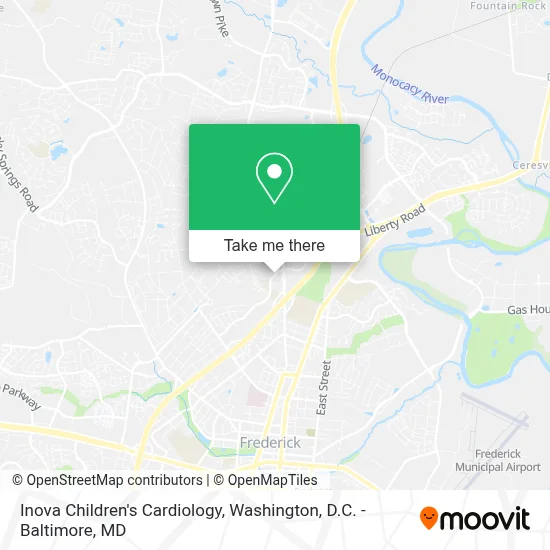 Inova Children's Cardiology map