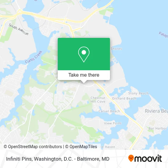 Infiniti Pins map