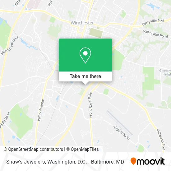 Shaw's Jewelers map