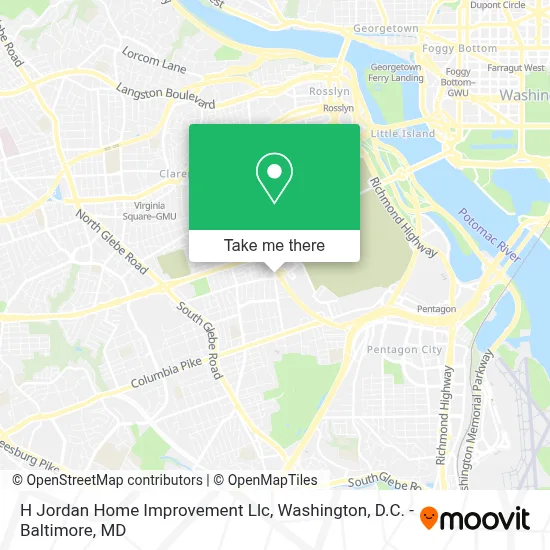 H Jordan Home Improvement Llc map