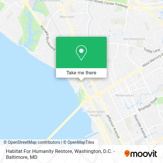 Habitat For Humanity Restore map