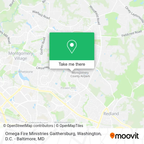 Omega Fire Ministries Gaithersburg map