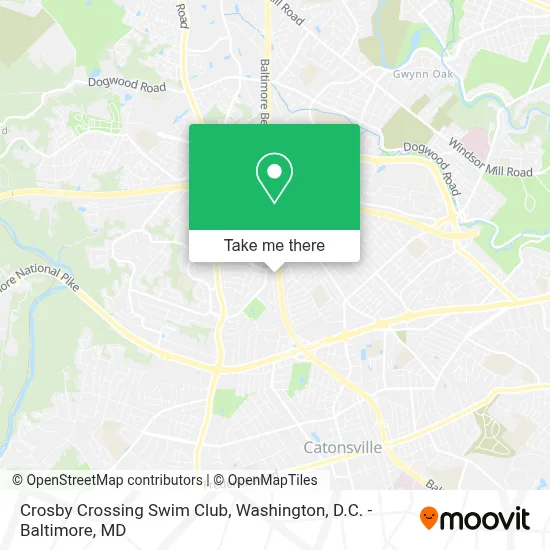 Crosby Crossing Swim Club map