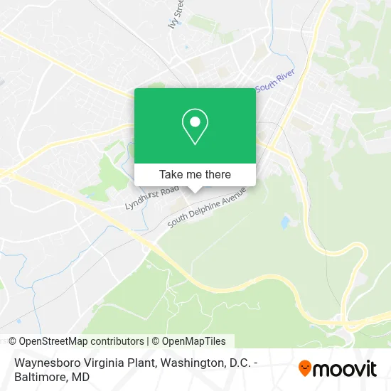 Waynesboro Virginia Plant map